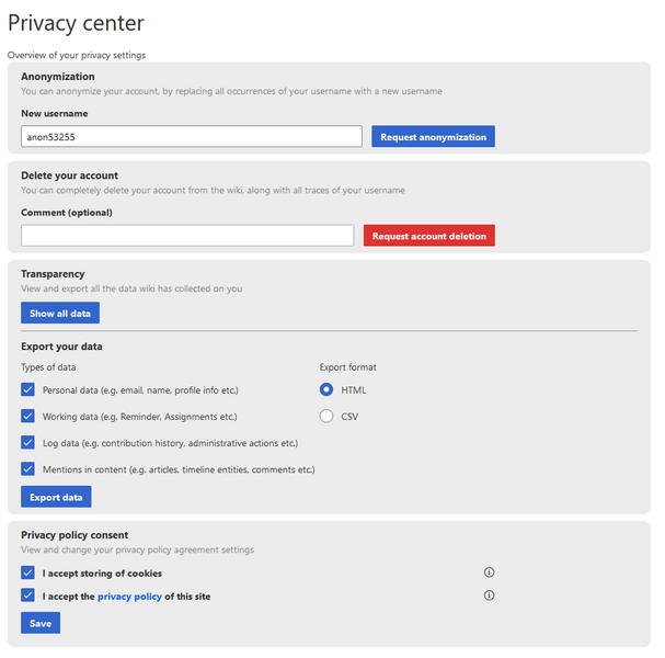 Datei:02 BlueSpice 3.0.1 Privacy Center.png