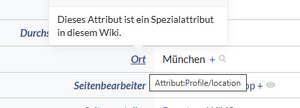 Screenshot der Spezialseite "Semantisches Browsen" mit dem Orts-Attribut